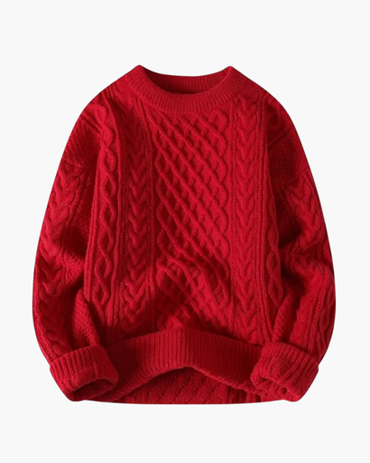 Pull Torsadé Unisexe – Look Tricoté Classique & Chaleur Douillette