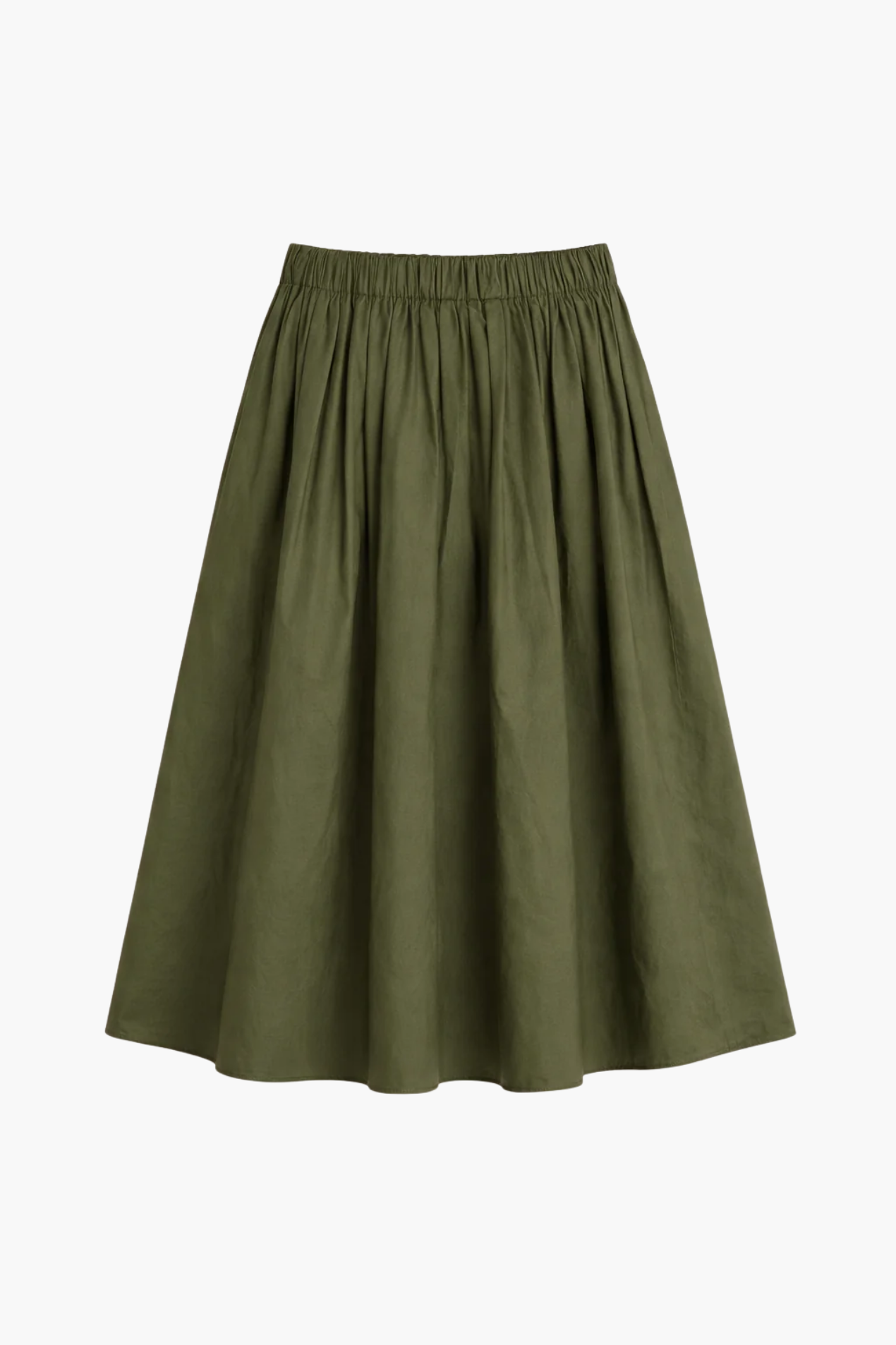 Jupe midi femme évasée taille élastique