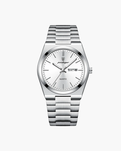 Montre Classique à Bracelet Sculpté