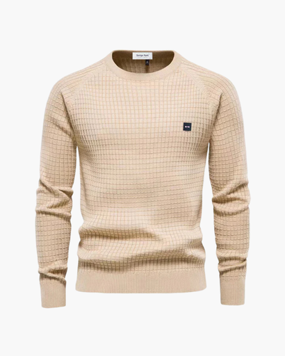 Pull homme à maille texturée et coupe ajustée