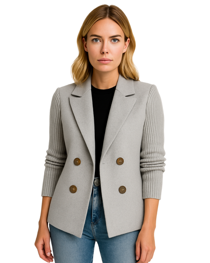Veste Blazer Femme | Double Boutonnage | Élégance Décontractée