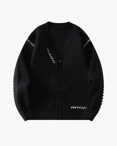 Cardigan boutonné pour homme, style décontracté et moderne