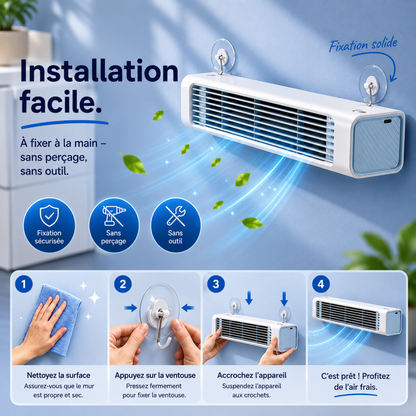 Climatiseur Rafraîchisseur d'Air – Air Frais Instantané &amp; Silencieux