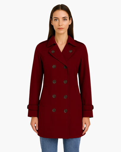 Trench Femme à Double Boutonnage – Élégant & Intemporel
