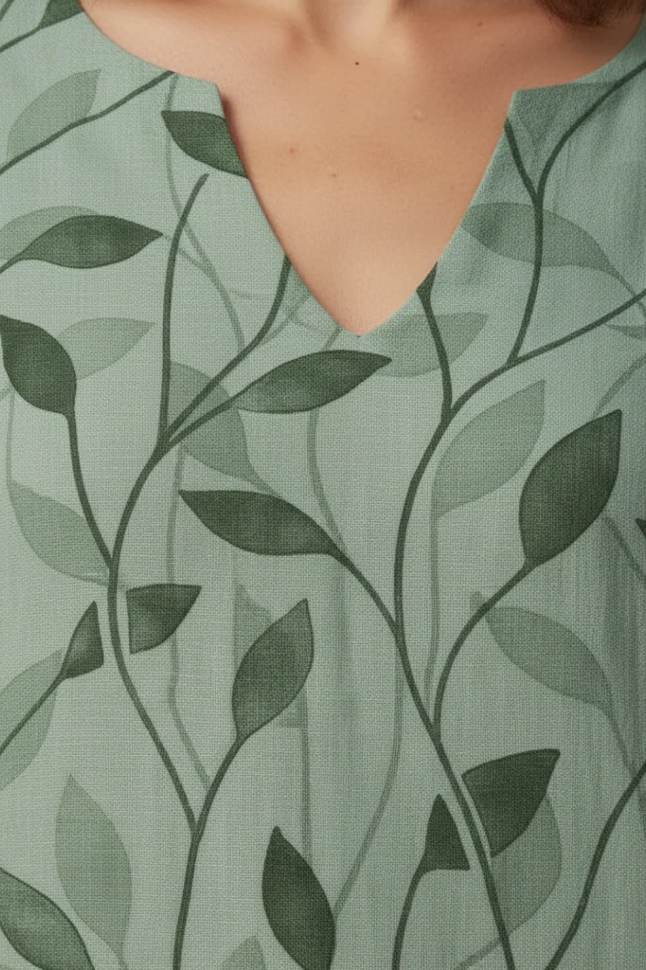 Robe Femme Col V Manches Courtes – Robe Droite Imprimée Style Décontracté