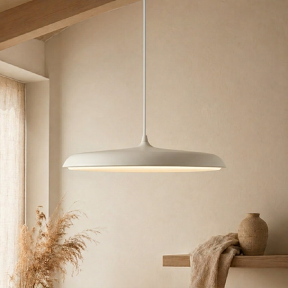 Suspension LED aluminium finition blanche