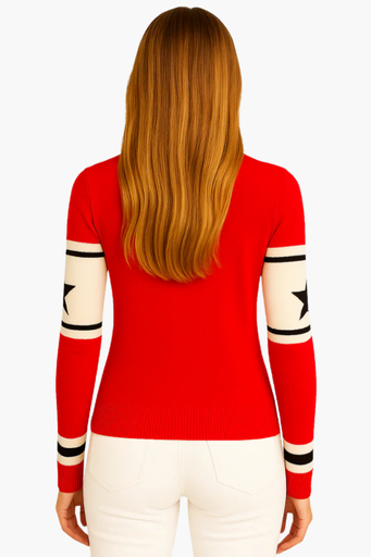 Pull Col Roulé Esprit Ski Chic – vue de profil