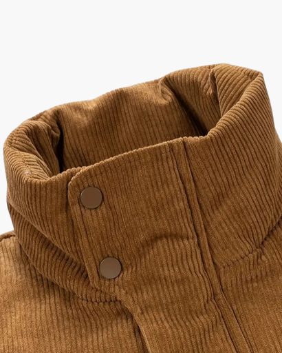 Veste matelassée homme en velours côtelé