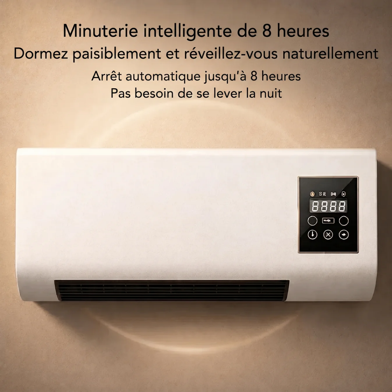 Climatiseur Mural Mobile 4-en-1 – Froid, Chaud, Ventilation & Déshumidification | Silencieux, Minuterie, LCD