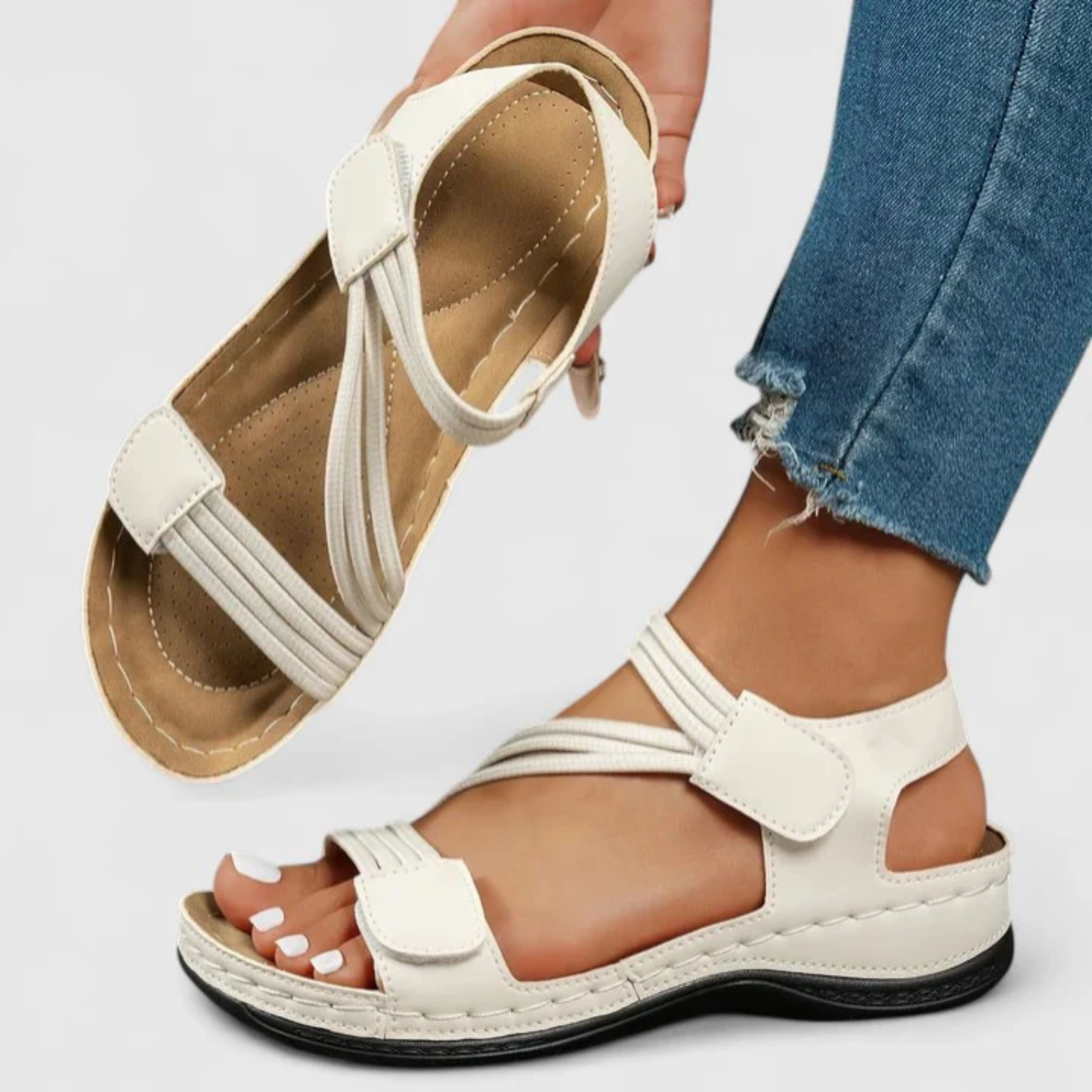 Sandales Femme Orthopédiques – Confort et Maintien au Quotidien | Sandales Confort Voûte Plantaire
