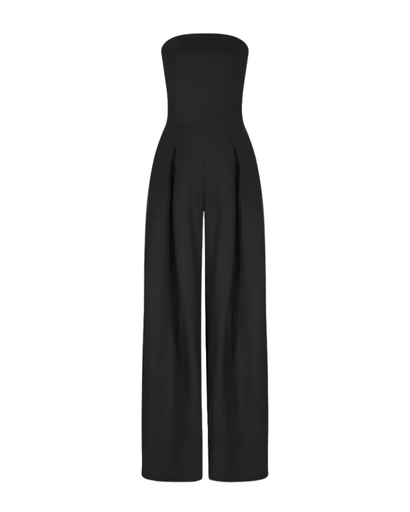 Combinaison Femme Bustier Jambe Large – Élégance Satin & Coupe Chic | Soirée & Cérémonie