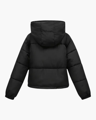 Veste d’Hiver Femme Matelassée Courte avec Capuche – Doudoune Chaude et Confortable