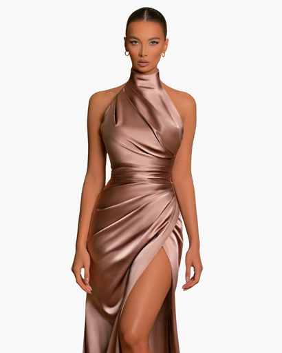 Robe Satinée Dos Nu | Élégance et Raffinement pour Soirée