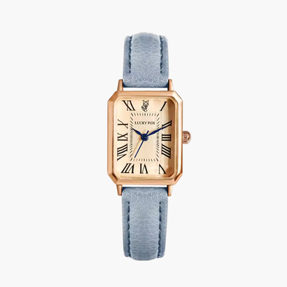 Montre Femme Élégante Rectangulaire – Bracelet en Cuir au Design Classique