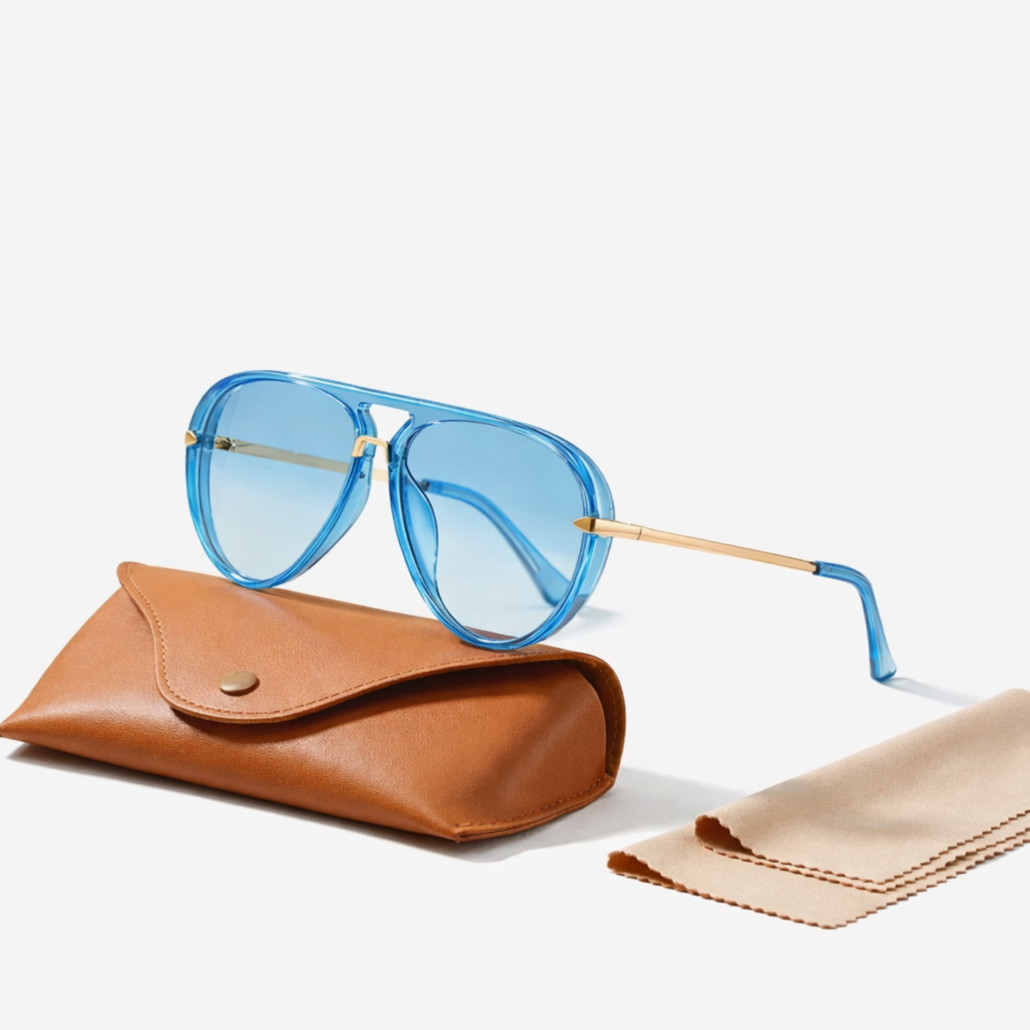 Lunettes de Soleil Aviateur Femme – Style Rétro Oversize | Verres Teintés Polarisés