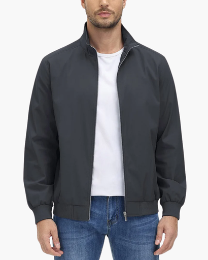Bomber Jacket Homme – Léger et Décontracté avec Fermeture Zippée
