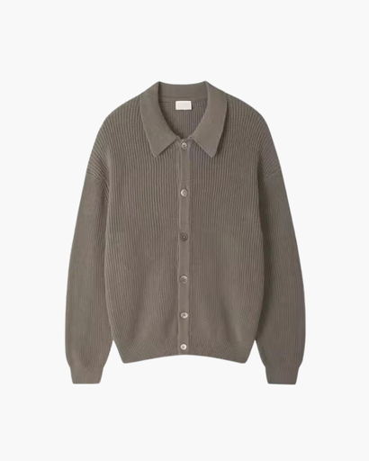 Gilet Homme Oversize Laine Mélangée Maille Côtelée – Style Élégant & Confortable Hiver