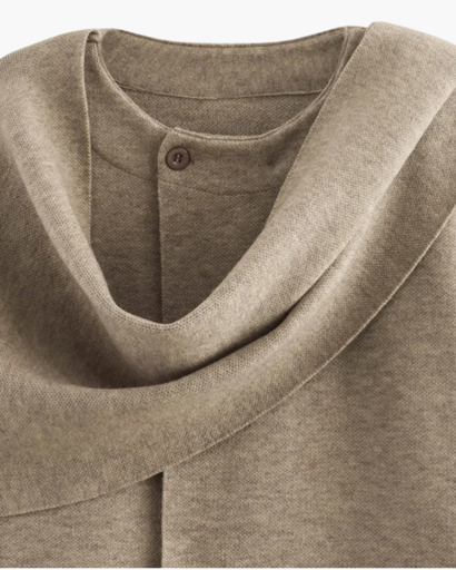 Manteau Femme Asymétrique Hiver – Col Large Élégant & Style Chic