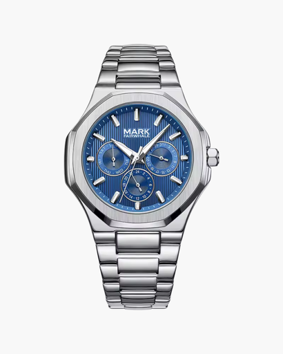Montre homme avec affichage nocturne et cadran multifonction