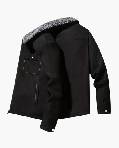 Veste Hiver Doublée Polaire – Homme Élégant & Confortable