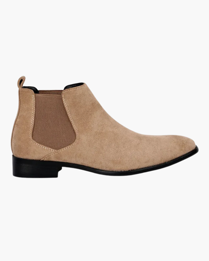 Bottine homme avec empiècement élastique