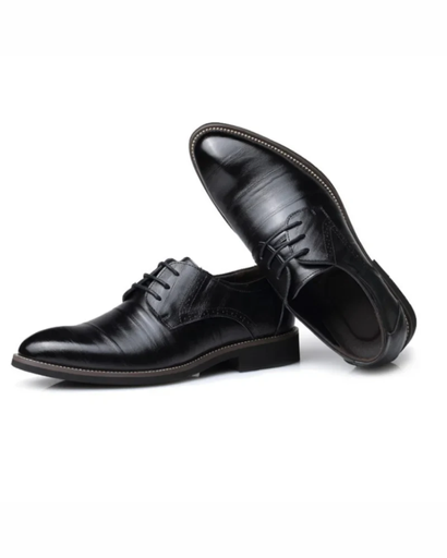 Chaussures Habillées Homme à Lacets – Style Derby Élégant & Finition Brillante