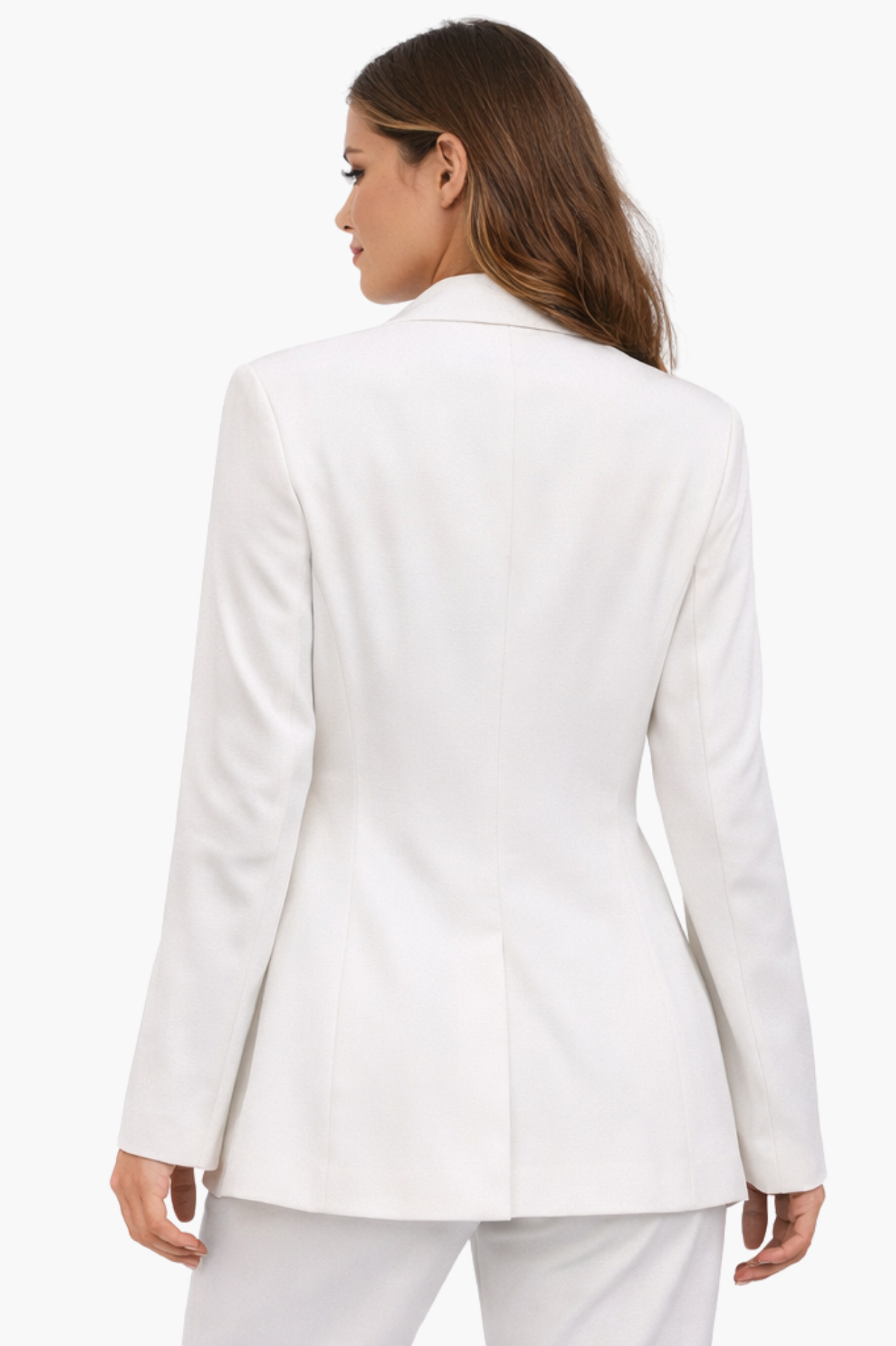 Blazer Femme Cintré avec Ceinture Fleur – Style Tailleur Élégant