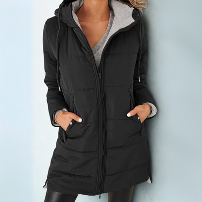 doudoune à capuche femme, coloris noir