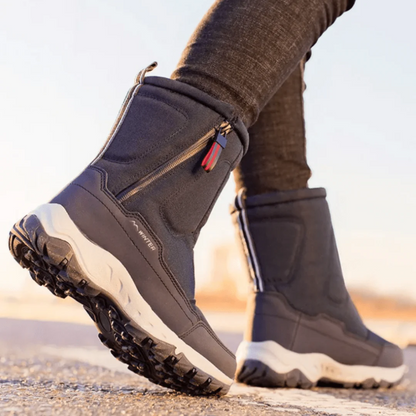 bottes de neige, détail de la doublure