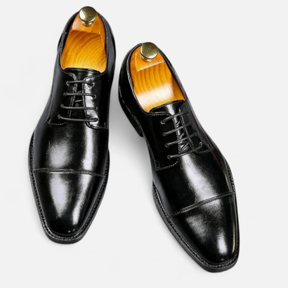 Chaussures Habillées Homme – Derbies Élégantes en Cuir Véritable