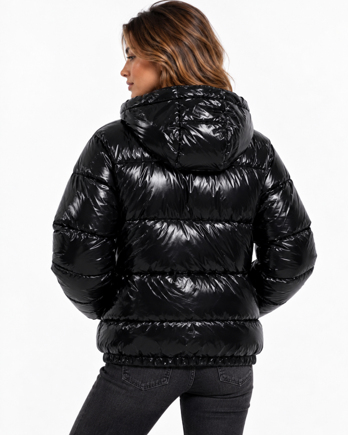 Doudoune Brillante Femme – Coupe Ajustée, Chaude & Ultra-Légère