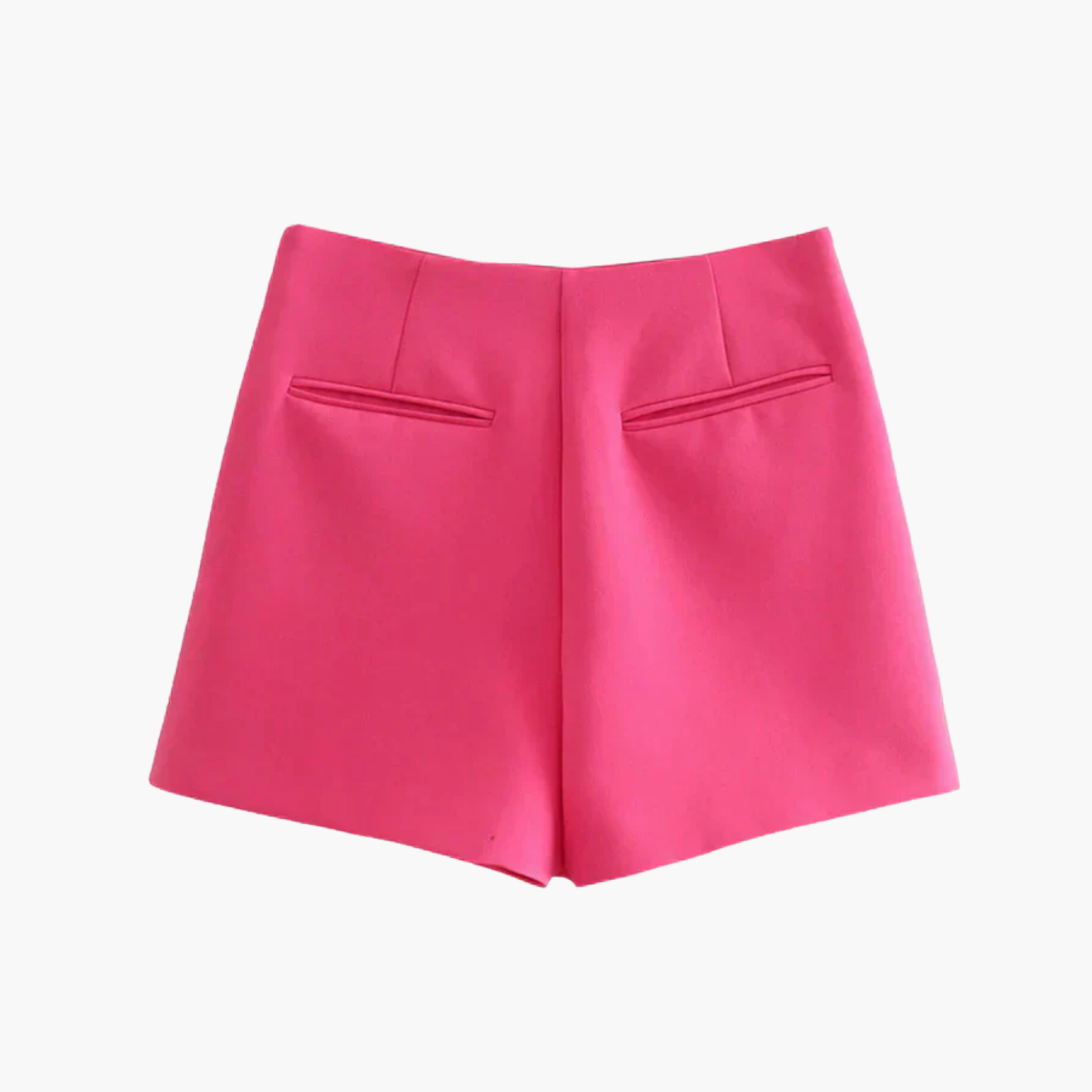 Jupe short portefeuille femme taille haute