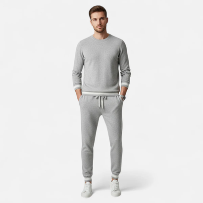 Ensemble Homme Cachemire Pull & Pantalon – Confort et Élégance au Quotidien