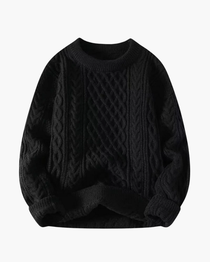 Pull Torsadé Unisexe – Look Tricoté Classique & Chaleur Douillette