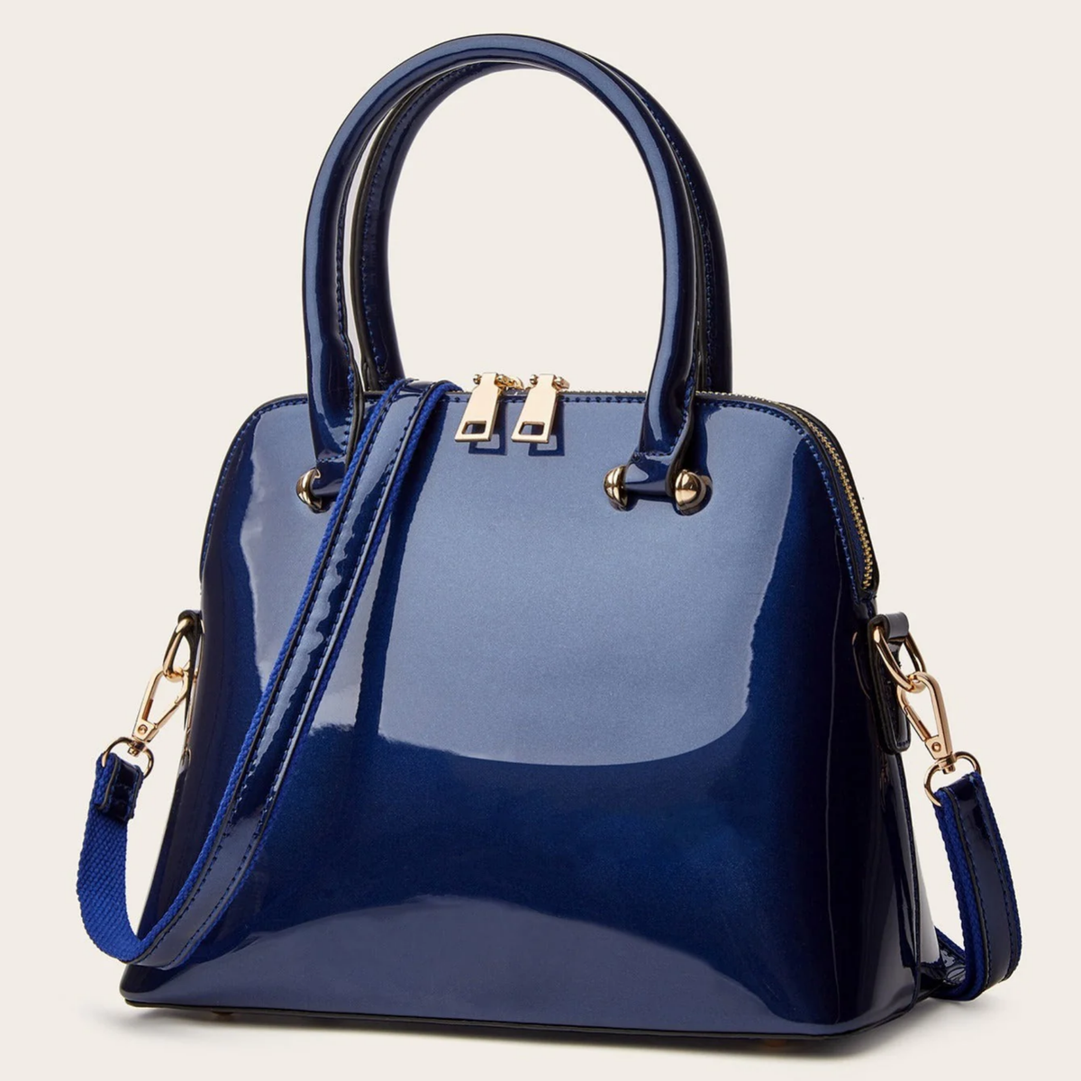 Sac à Main Femme Verni – Élégant avec Anses et Bandoulière