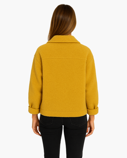 Veste Femme en Laine Bouclée | Style Décontracté & Douceur Absolue