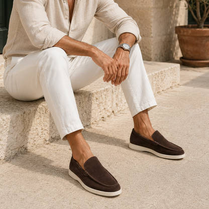 Mocassins Slip-On En Suédine Luxe