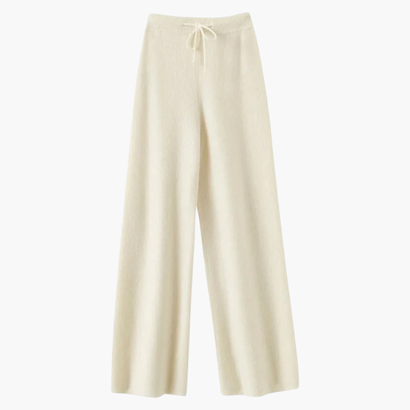 Pantalon Femme Large en Laine Premium – Élégance Décontractée et Confort Thermique