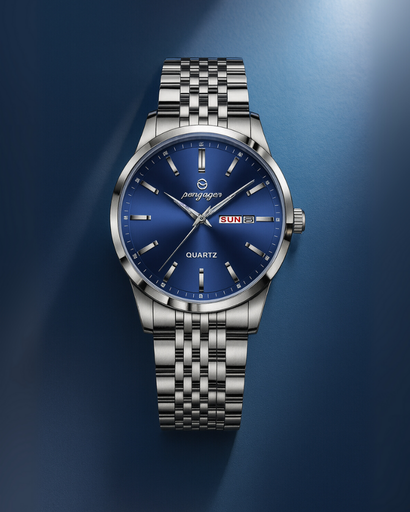 Montre Classique avec affichage du jour et de la date pour homme