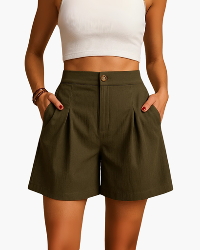 Short taille haute élégant – Look estival raffiné