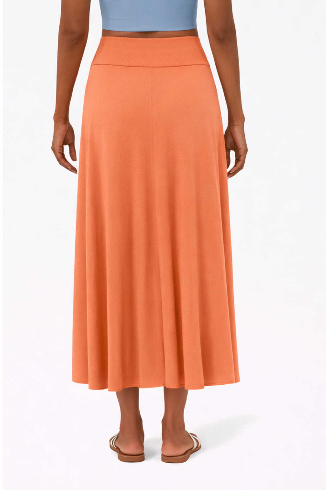Jupe Maxi Femme Satin Taille Haute – Fente Latérale & Coupe Croisée | Soirée Élégante