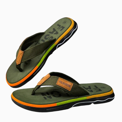 Tongs homme semelle épaisse détail