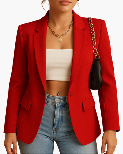 Blazer Femme Cintré – Tenue Bureau Chic & Invitée de Mariage | Élégance Moderne & Silhouette Structurée – vue 4