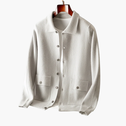 Cardigan Classique en Cachemire pour Homme – Élégance et Douceur Intemporelles