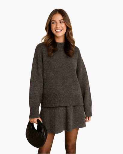 Ensemble Pull et Jupe Femme | Élégance Décontractée et Confort Douillet