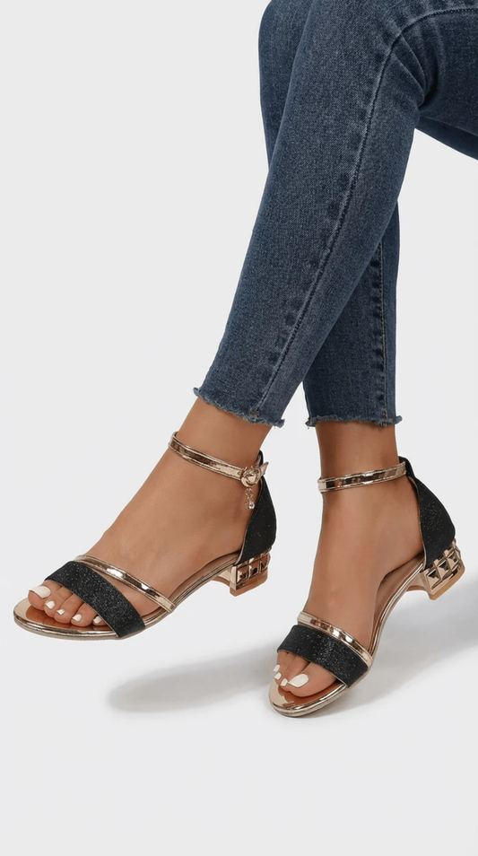 Sandales Femme à Talon Bloc avec Bride Cheville – Élégance Moderne