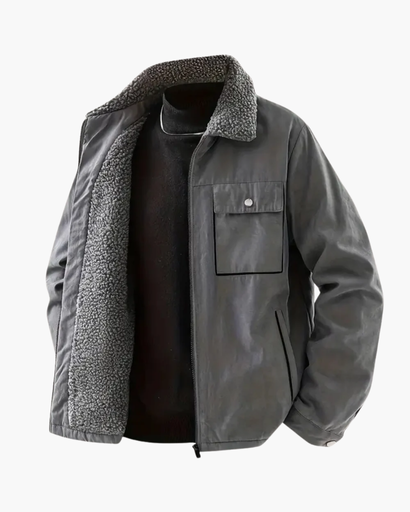 Veste Hiver Doublée Polaire – Homme Élégant & Confortable