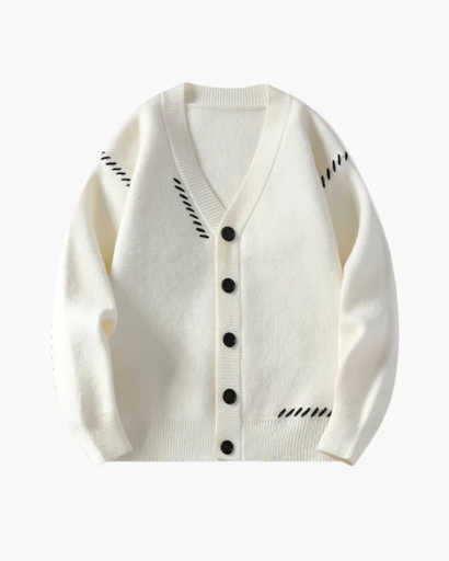 Cardigan boutonné pour homme, style décontracté et moderne