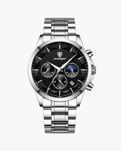 Montre Chronographe Homme – Élégance Dorée et Fonctionnalité de Précision