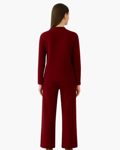 Ensemble Femme 2 Pièces avec Grands Boutons Dorés – Chic & Confortable